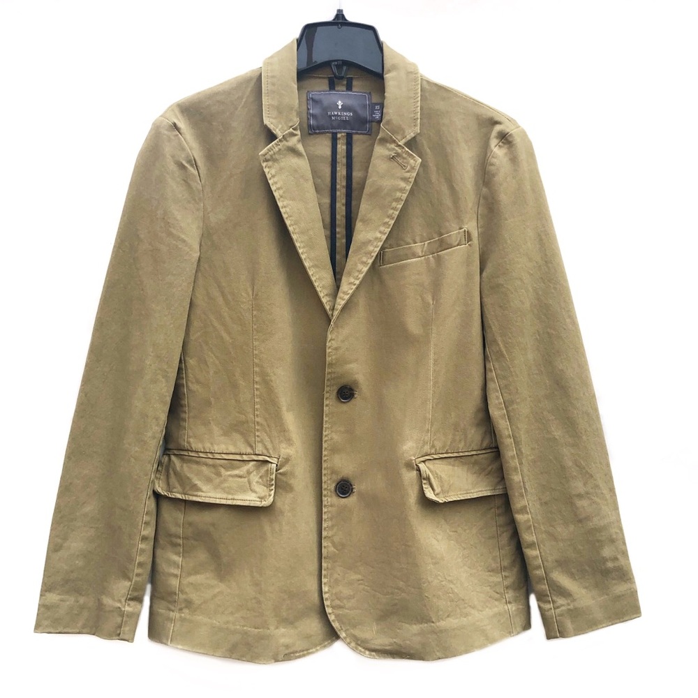 Urban Outfitter Hawkins McGill Khaki Comfy Nice Coat Blazer Casual Jacket EUC XS